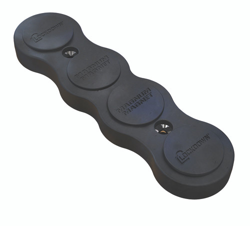 Lockdown 1097608 Gun Concealment Magnum Magnet Black Metal Holds Pistol Long Gun Up to 75 lbs
