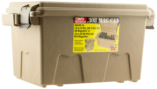MTM Case-Gard TMC308 .308 Win 7.62x51mm Tactical Mag Can Flat Dark Earth O-Ring Seal