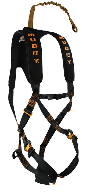 Muddy Diamondback Safety Harness MUDMSH300 Padded Nylon Anti-Shock Bungee Fall Protection