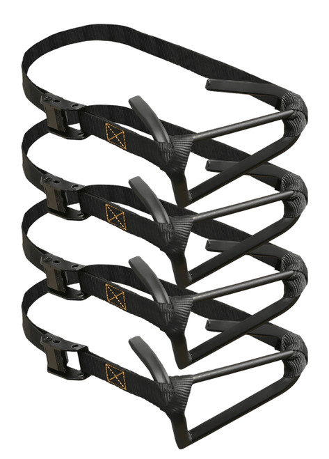 Muddy MUD-MSS-4PK Micro Stagger Climbing Steps Black Steel Nylon 4-Pack