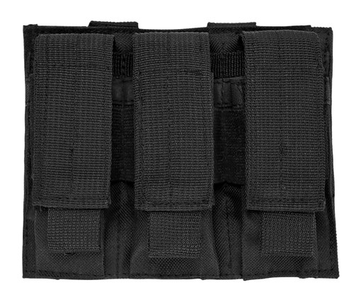 NcStar CVP3P2932B MOLLE Triple Stack Pistol Mag Pouch Black Nylon