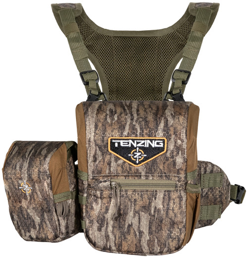 Tenzing Small Mossy Oak Bottomland Poly Oxford Bino Harness with Molle Webbing