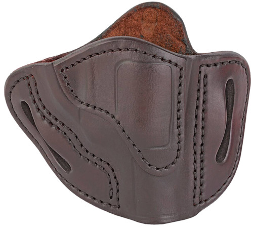 1791 Gunleather RVH1 OWB Leather Revolver Holster Size 01 Signature Brown S&W J Frame Ruger LCR Belt to 1.75in RH