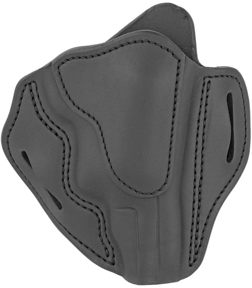 1791 Gunleather RVH3SBLR RVH3 OWB Size 03 Stealth Black Leather Belt Slide/S&W Governor Right Hand