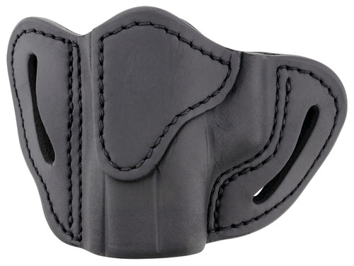1791 Gunleather BHC Stealth Black Leather OWB Compact Holster, Optic Ready, Left Hand for Glock 43/Sig P365/Walther PPK