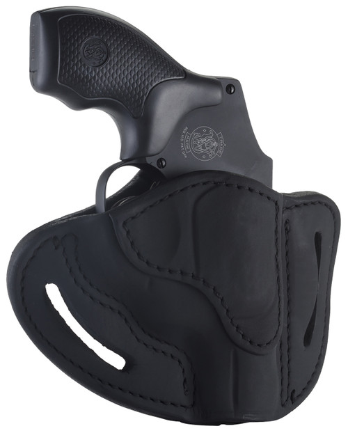 1791 Gunleather Stealth Black Leather RVHX-1 OWB Thumbbreak Belt Slide Holster J-Frame Right Hand
