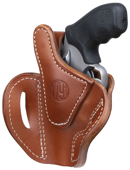 1791 Gunleather RVHX-2S Size 02S OWB Belt Slide Holster Classic Brown Leather K/L-Frame Revolver Right Hand Up to 3" Barrel