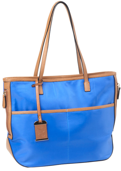 Bulldog BDP057 Concealed Carry Tote Purse Electric Blue Nylon with Holster Most Small Handguns RH