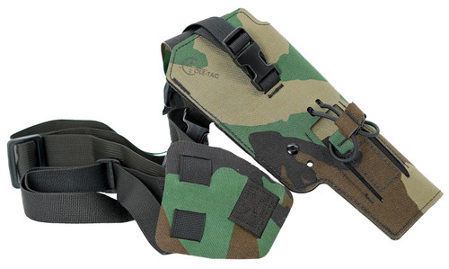 Cole-tac Varmint Wrangler VW116 RH Chest Holster M81 Woodland