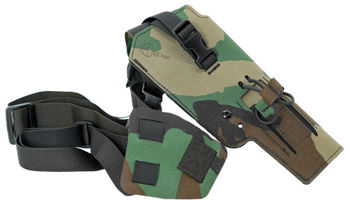 Cole-tac Varmint Wrangler VW216 LH Chest Holster M81 Woodland