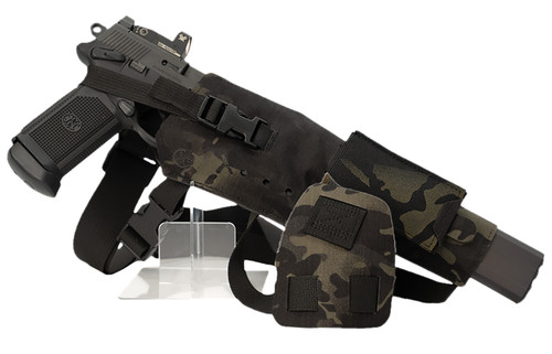 Cole-tac Varmint Wrangler XL Chest-Mount Pistol Holder MultiCam Black RH VWX109