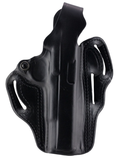 DeSantis Thumb Break Scabbard OWB Black Leather Two-Slot Belt Slide Holster Glock 17 22 31 Right Hand