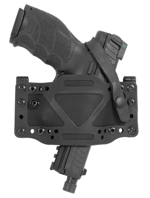 Limbsaver CrossTech Ambidextrous Universal Handgun IWB/OWB Holster Black Polymer Belt Clip 12504