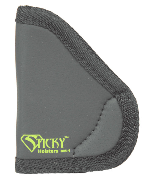Sticky Holsters SM1 Pocket IWB Holster Black/Green Latex Free Rubber Size 1 Fits Beretta Tomcat/Bobcat Up To 2.75" Barrel Ambidextrous