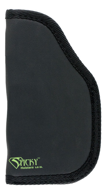 Sticky Holsters LG6LMODLS Ambidextrous Holster Latex Free Fits Large Auto 4-5 Inch Barrel with Laser Black Green
