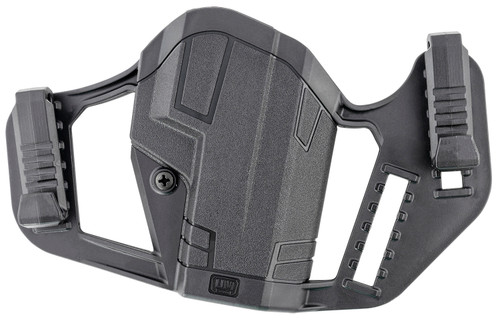 Uncle Mike's Apparition IWB OWB Belt Clip Holster Ambidextrous Black Polymer Glock 19/23/26/27