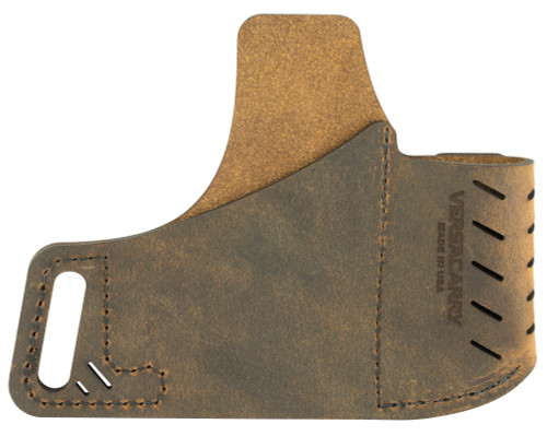 Versacarry 62103 Commander OWB Size 3 Distressed Brown Leather Belt Slide Fits Sig P290 Right Hand