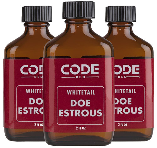 Code Blue Code Red Doe Estrous OA1325 3 Pack 2 oz Bottles Deer Attractant Scent