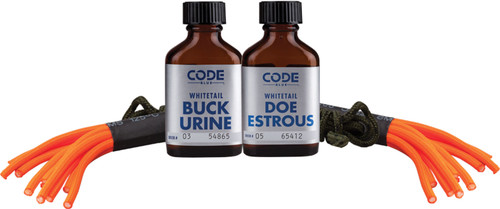 Code Blue Doe Estrous and Buck Urine Double Drag Deer Attractant Combo OA1074