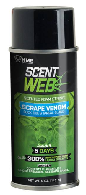 HME Scent Web Scrape Venom 5 oz Aerosol Deer Hunting Pre-Rut Cover Scent
