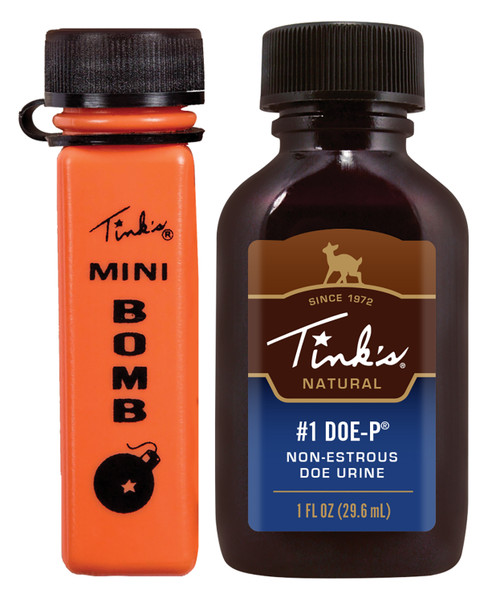Tinks #1 Doe-P Deer Urine Attractant w/Mini Bomb 1 oz Bottle
