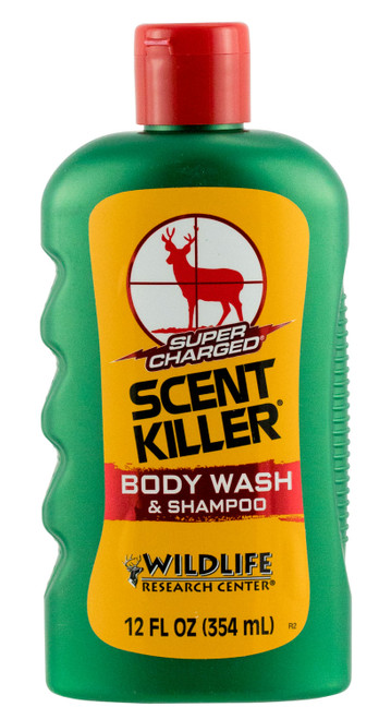 Wildlife Research Super Charged Scent Killer Shampoo & Body Wash 12oz Odor Eliminator