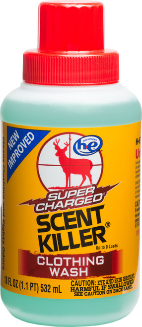 Wildlife Research Super Charged Scent Killer HE Clothing Wash 18oz Odorless Formula
