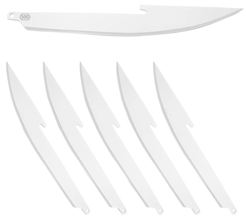 Outdoor Edge RR506 Replacement Blades 500 6 Blades, Boning/Fillet 5" 420J2 SS Blade