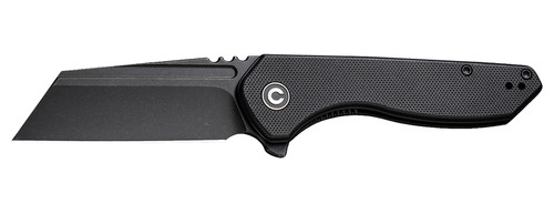 Civivi ExOne Pocket Knife 2.94" Nitro-V Stonewashed Reverse Tanto Blade, Black G10 Textured Handle w/ Pocket Clip