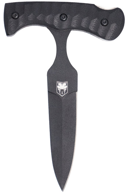 CobraTec FG10PD Folding Push Dagger 2.88" Black D2 Blade with Black G10 Handle and Kydex Sheath