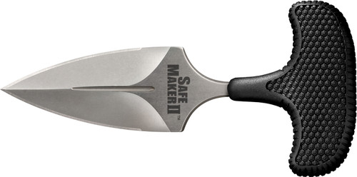 Cold Steel Safe Maker II 3.25" Fixed Spear Point AUS-8A Stainless Stone Washed Blade Kray-Ex Handle with Sheath CS12DCST