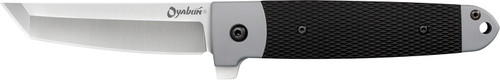 Cold Steel Oyabun CS-26T 3.50" Plain Fold Knife 4034 SS Blade Griv-Ex Black Handle w/TPR Inlay