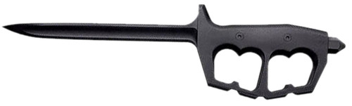 Cold Steel CS92FNTST FGX Chaos Fixed 6" Griv-Ex Plain Black Stiletto Blade with Black Handle