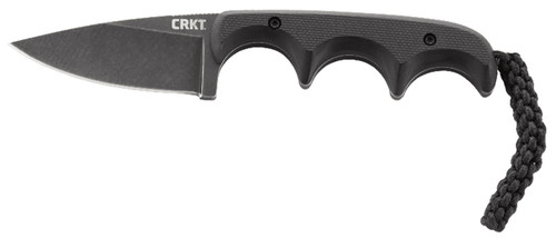 CRKT 2384K Minimalist 2.16" Fixed Blade Knife Black G10 Handle with Lanyard and Sheath