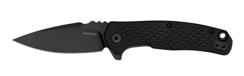 Kershaw Conduit Assisted Open Folder 2.90" Spear Point 8Cr13MoV Blade, Black Textured Glass-Filled Nylon Handle with Deep-Carry Clip
