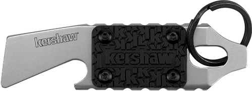 Kershaw PT-1 Keychain Tool 8800X Bottle Opener Mini Pry Bar Screwdriver, Black Glass-Filled Nylon