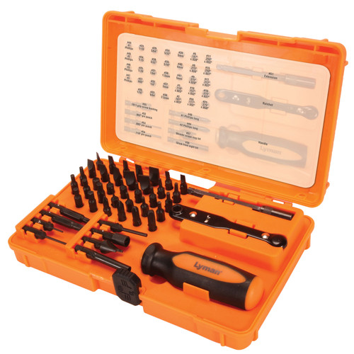 Lyman 7991360 Master Gunsmith 45-Piece Multi-Bit Tool Kit with Storage Case