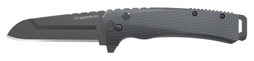 Outdoor Edge XDS330AC Razor XD3 3" Folding Plain Edge Knife, 420J2 SS Blade, Charcoal Handle