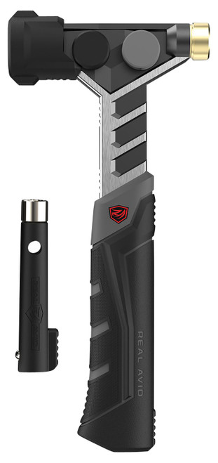 Real Avid AVARMHAM Gunsmithing Armorer's Hammer with Interchangeable Heads and Magnetic Starter, Black