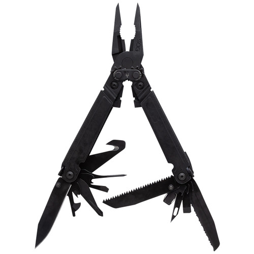 SOG PowerAccess Assist MT Black Stainless Steel 6.82" Multi-Tool 18 Tools Assisted Opening with Sheath