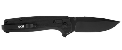 SOG Terminus XR 2.95" Folding Clip Point Black Coated D2 Steel Blade Black Textured G10 Handle with Ambidextrous Belt Clip