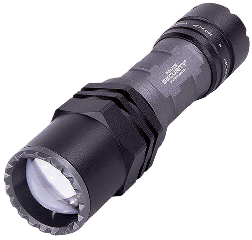 Police Security Long Throw 400 Lumen Tactical Flashlight Black