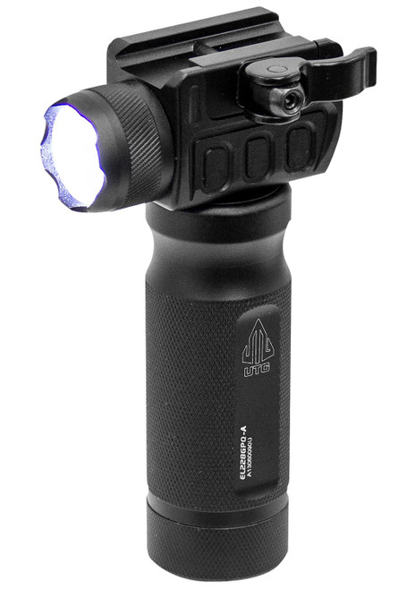 Leapers Quick Detach Grip Light 400 Lumens Flood Beam Black Anodized Aluminum Picatinny Rail Mount