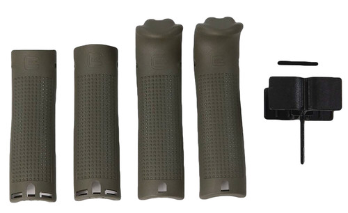 Glock 39843 Replacement Backstrap & Beavertail Set, Battlefield Green Finish