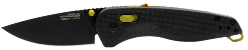 SOG 11411141 Aegis AT 3.13" Drop Point Folding Knife D2 Steel Black TiNi Blade Moss Accent GRN Handle
