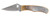 Spyderco Bug Folding Knife C133AP, 1.25" Plain Stonewashed 12C27 Sandvik Blade, Nickel and Abalone Handle