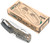 Strike Industries K1 EDC Folding Knife 3.51" AUS-8A SS Plain Blade Smoke Textured Polymer Handle Reversible Clip