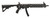 Archangel AA556REX Ruger 10/22 M4 Carbine Style Conversion Stock Black Synthetic Six-Position with Pistol Grip and Rail System