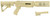 Archangel AA556RDT 6-Position Desert Tan Synthetic AR-15 Style Stock for Ruger 10/22