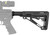 Hogue 15045 AR15/M16/M4 Collapsible Buttstock Kit with Mil-Spec Buffer Tube, Black OverMolded Rubber